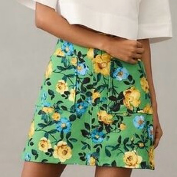 Anthropologie Maeve Marisela Mod Mini Skirt Size Small - Picture 1 of 4